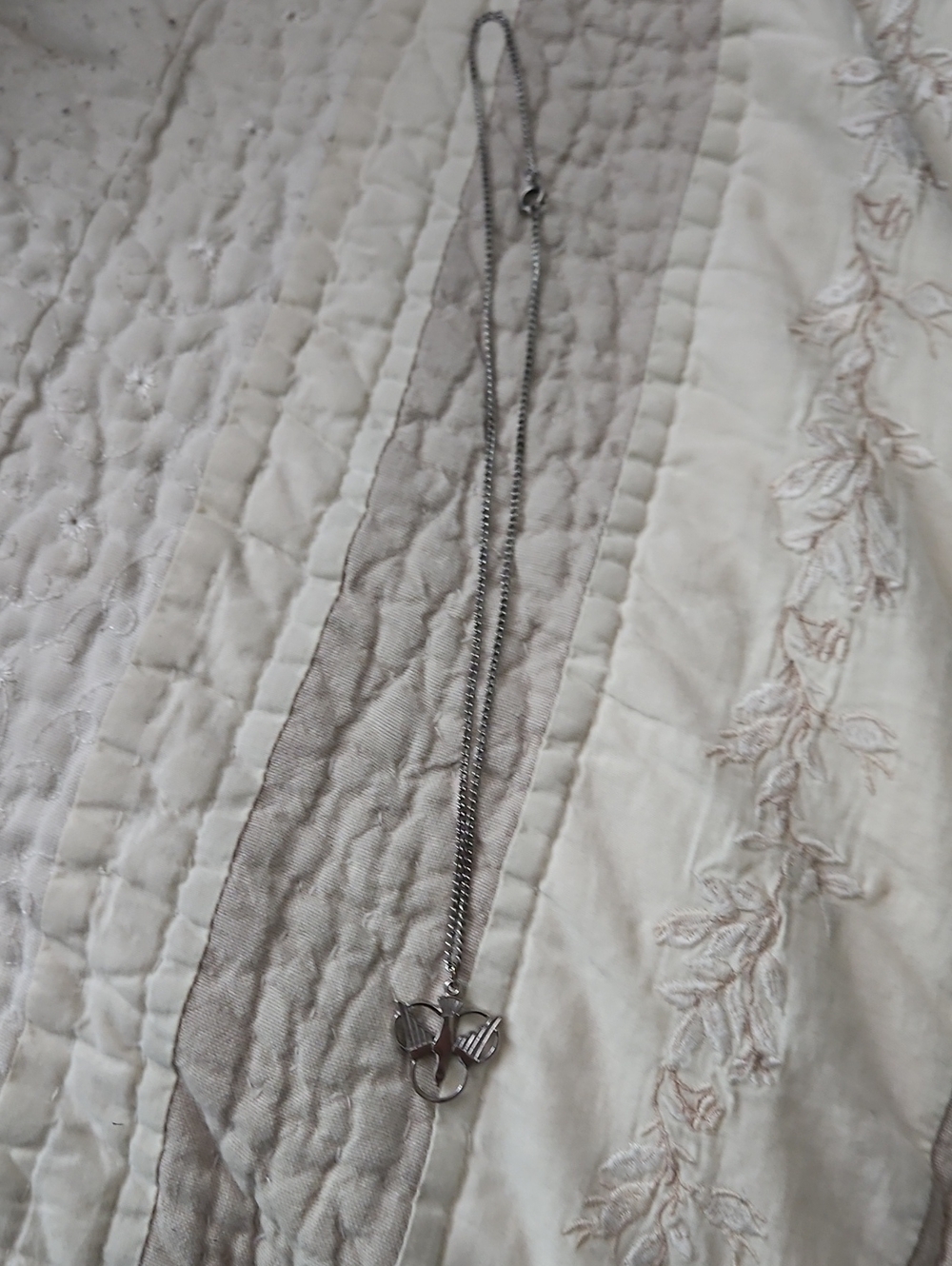 Silver Tone Dove Pendant Necklace